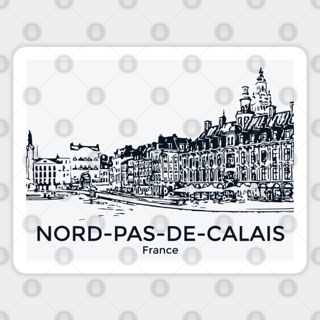 Nord-Pas-de-Calais - France Magnet by Lakeric